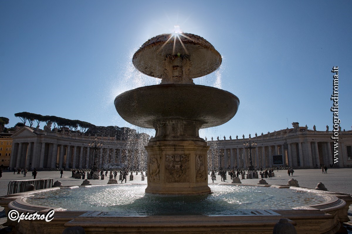 fontane gemelle, maderno, piazza san pietro, acqua paola, fontane di roma