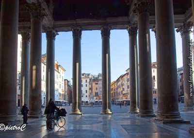pantheon, portico, colonne, piazza del pantheon